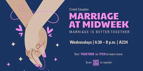 Marriage at Midweek (topics schedule in comments)
