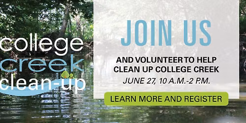 17th Annual College Creek Cleanup