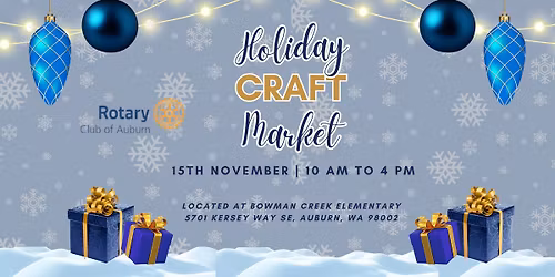 Rotary Holiday Craft Market
