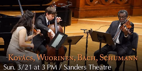 Kov\u00e1cs, Wuorinen, Bach, Schumann