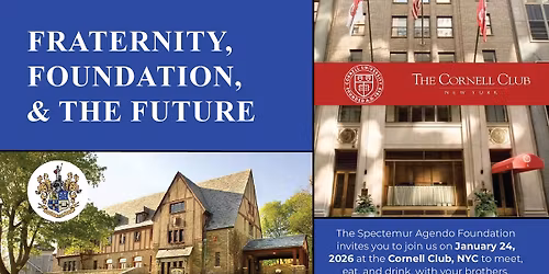 Fraternity, Foundation, & the Future - TDX Beta Charge Alumni Event @ the Cornell Club NYC 1\/24\/26