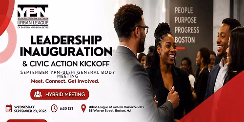 September YPN-ULEM Meeting: Leadership Inauguration & Civic Action Kickoff