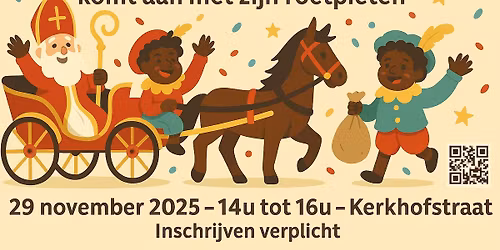 Sinterklaas komt aan in Olmen