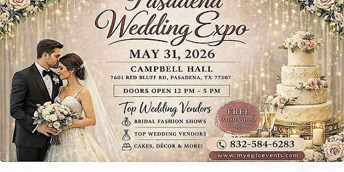 Pasadena Wedding Expo - May 31, 2026