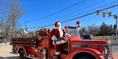 Santa at the firehouse