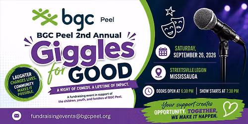 BGC Peel Club's 2nd Annual Giggles for Good