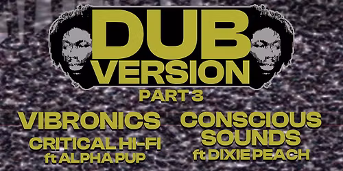 Dub Version #3 \u2014 Vibronics \u2022 Conscious Sounds ft. Dixie Peach \u2022 Alpha Pup ft. Critical Hi-Fi