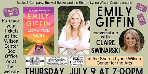 Emily Giffin in conversation with Claire Swinarski at the Wilson Center