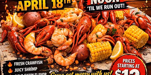 First Annual Crawfish and Shrimp Boil!