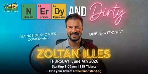 Zoltan Illnes | Thursday June 4th 2026 @ The Lemon Stand Comedy Club