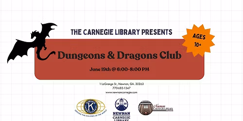 Dungeons & Dragons Club (Ages 10+)