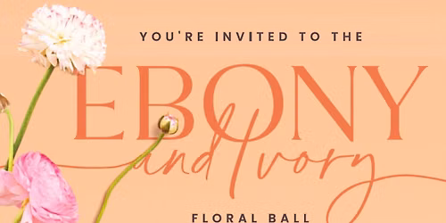 Ebony & Ivory Floral Ball