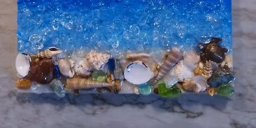 Resin Ocean scene at Canopy Art and Wellness 