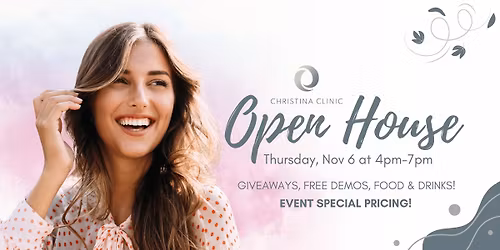 Christina Open House -  Giveaways, Free Demos, Food & Drinks!