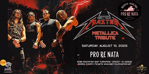 Obey Your Master: Metallica Tribute @ Pro Re Nata