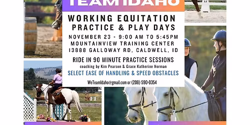 Working Equitation Play Day