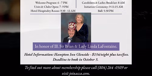 ACCA Shriners Fall Ceremonial