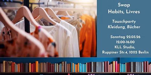 Swap habits et livres\/\/ Tauschparty Kleidung unf Bucher