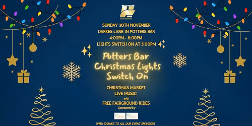 Potters Bar Christmas Lights - Celebrity Switch On 