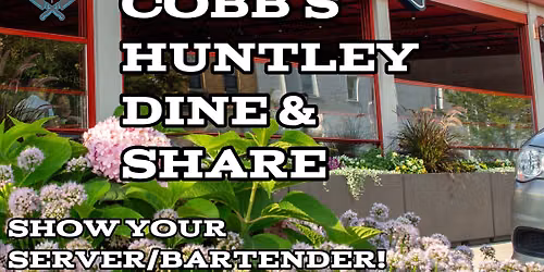 D.C. COBB\u2019S HUNTLEY CHEER ASSOCIATION DINE & SHARE \ud83c\udf54