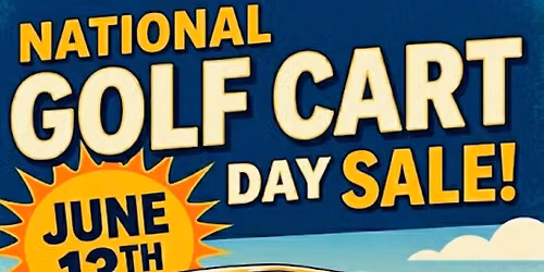 National Golf Cart Day Sale