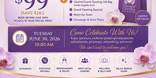 Grand Opening DreamGirl Cynthia Beauty Spa & Wellness