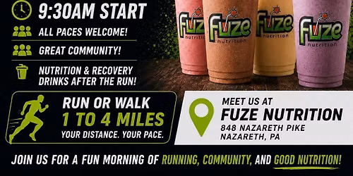 FUN RUN CLUB @ FUZE \ud83c\udfc3\ud83d\udd25\ud83e\udd64