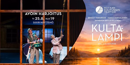 Kultalampi AVOIN HARJOITUS Suurella n\u00e4ytt\u00e4m\u00f6ll\u00e4