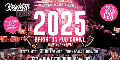 NEW YEAR\u2019S EVE PUB CRAWL BRIGHTON