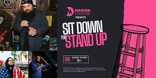 Sit Down for Stand Up: Live Comedy Show!