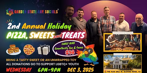 2nd Annual Holiday, Pizza, Sweets & Treats + Game Night