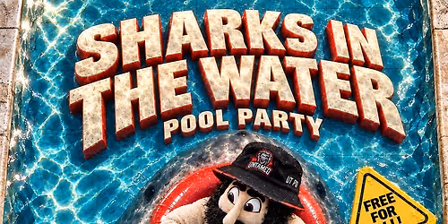 SHARKS IN THE WATER POOL PARTY