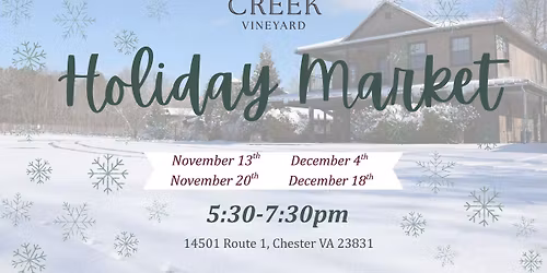 Holiday Market at Ashton Creek Vineyard