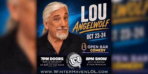 Lou Angelwolf from Open Bar Comedy!