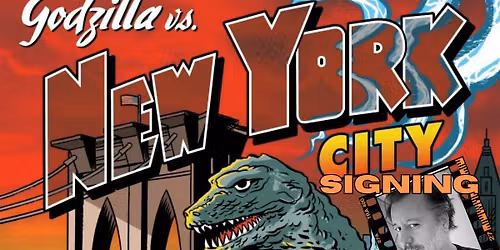 Godzilla Vs NYC signing with Dan Haspiel