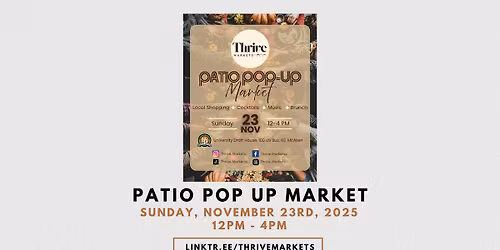 Patio Pop Up Market