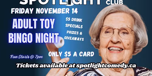 ADULT TOY BINGO NIGHT! 