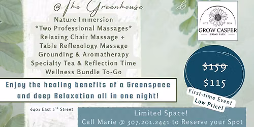 The Oasis Experience: Spa Night at the Greenhouse