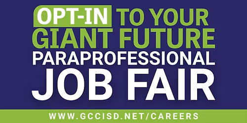 GCCISD Paraprofessional Job Fair