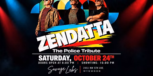 Zendatta \u2013 The Police Tribute | Live at Savage Labs
