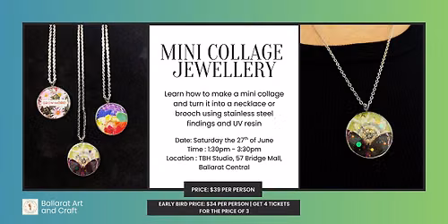 Mini Collage Jewellery Workshop