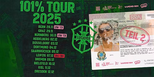 Lucio101 | 101% TOUR - TEIL 2 | Leipzig (SOLD OUT)
