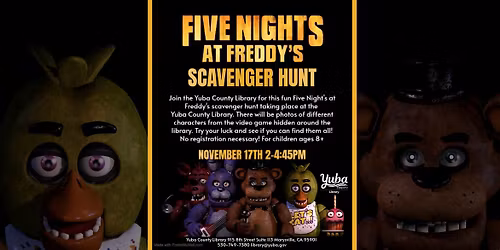 Five Nights at Freddy's Scavenger Hunt