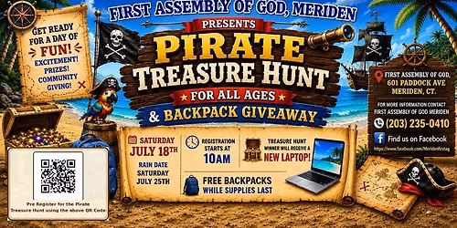 Pirate Treasure Hunt & Backpack Giveaway