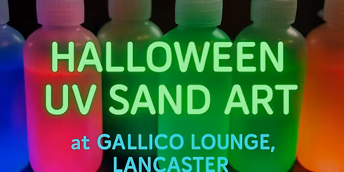 \ud83d\udca1\ud83d\udc7b Halloween UV Sand Art! \ud83c\udfa8