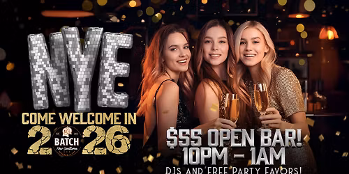 NYE 2026 At Batch Delray