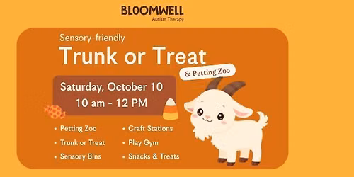 Sensory-Friendly Trunk or Treat + Petting Zoo!