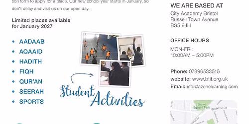Open Day (For Parents)