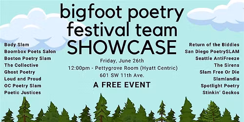 Bigfoot Poetry Festival Team Showcase