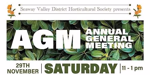 Seaway Horticulture Society (AGM) Annual General Meeting @ St John’s Anglican Church (Prescott) 